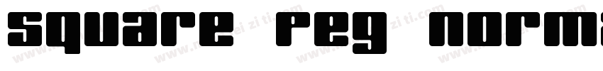 Square Peg Normal字体转换